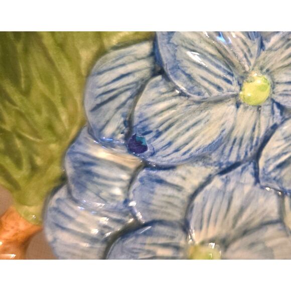 Fitz & Floyd Canape Plate Bountiful Blossoms 9.5" Small Chip Filled (see pic 2) - Picture 2 of 4